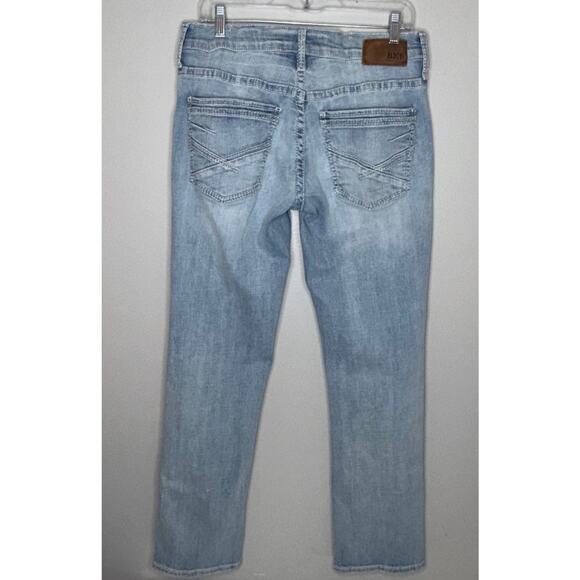 BKE Carter Mens Size 30S Straight Leg Light Wash Class Fit Denim Blue Jeans - Picture 4 of 9